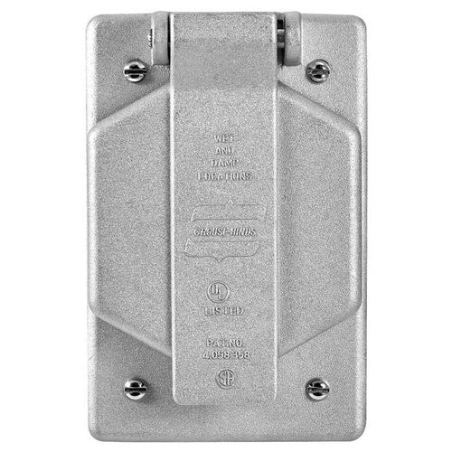 Crouse-Hinds WLRS2 Alum Single Receptacle Cover