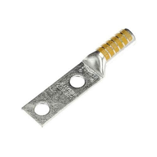 Blackburn LCN250 Copper Test Point 2-Hole Lug Long Barrel 250 1/2B Yellow