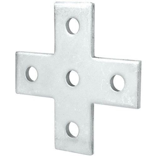 Superstrut AB-253EG 5-Hole Cross Plate Len/W 5-3/8" Electro-Galvanized