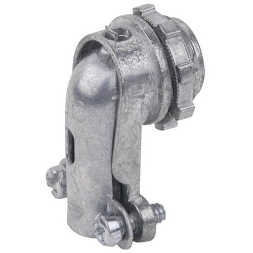 Steel City XC493 1" Connector, 90Deg.Ac/Flex, Squeeze