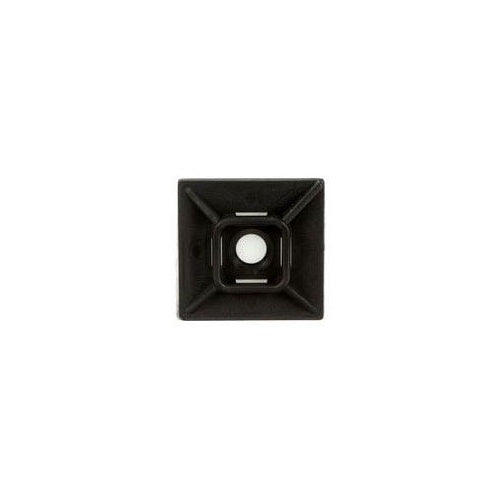 3M CTB1X1BKA-C Cable Tie Mounting Base Black 4-Way Adhesive Mount 1X1