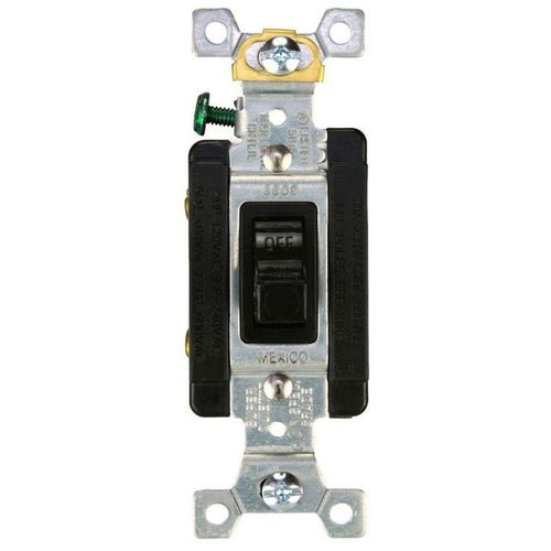 Cooper AH6808UDAC Manual Cont 20/30A 600/250Vac 2Pole Back & Side Wire Black