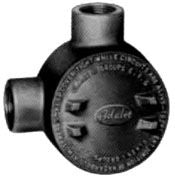 Adalet XJAL-46 Explosion-Proof Multi-Hub Junction Box"L"/1" Npt Hubs/Nema 7/9