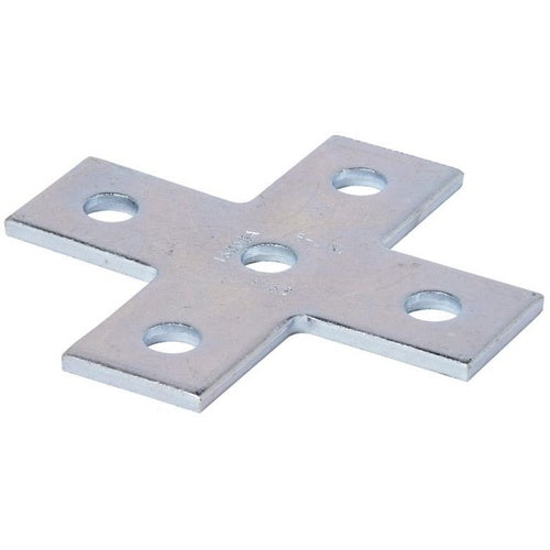 B-Line B132HDG 5-Hole Cross Plate, Hot Dip Galvanized