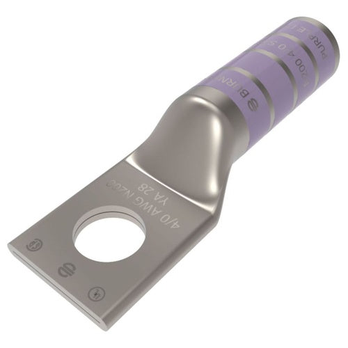 Burndy YA28 4/0Awg Copper 1-Hole Lug