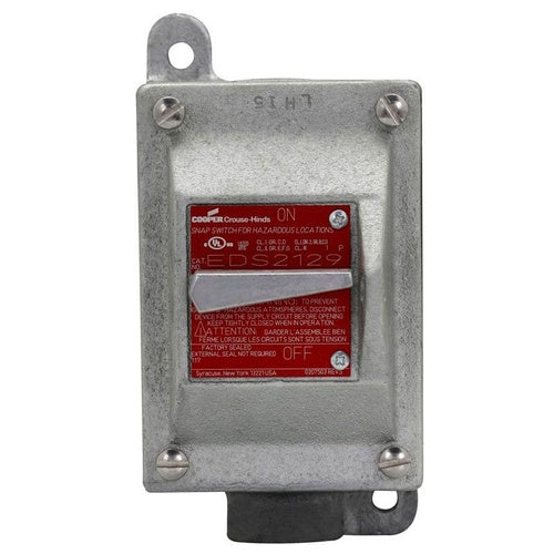 Crouse-Hinds EDS2129 1-Gang Enclosure W/1P Switch