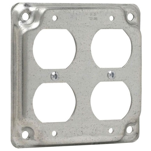 Crouse-Hinds TP510 4" Square 1/2D Cover F/2-Dplxrcp