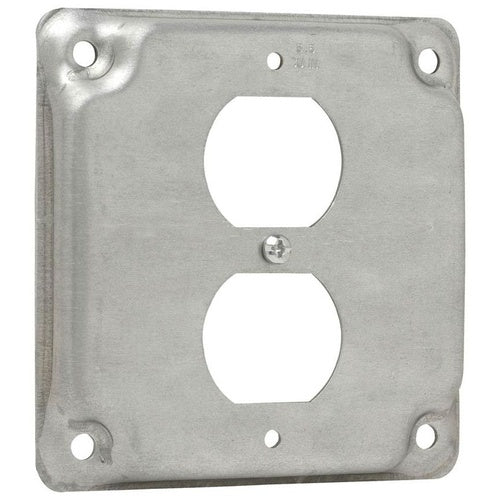 Crouse-Hinds TP516 4" Square 1/2D Cover F/1-Duplex Receptacle