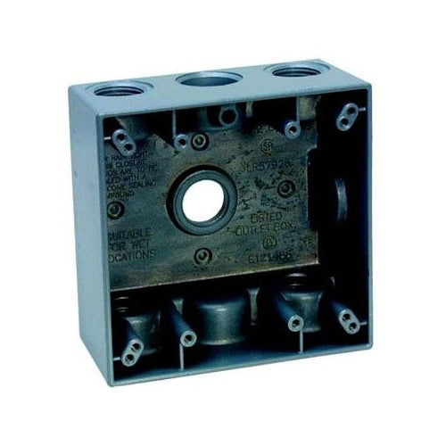 Crouse-Hinds TP7106 2-Gang Weatherproof Box W/5 3/4" Hub