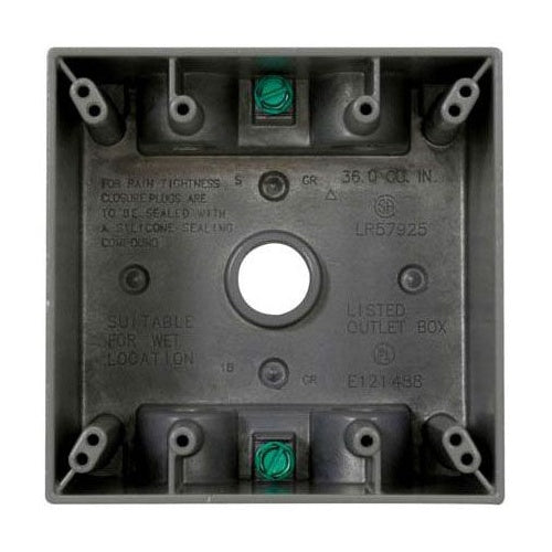 Crouse-Hinds TP7134 2-Gang Weatherproof Box W/5 1" Hub