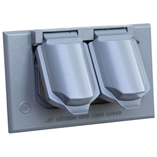 Crouse-Hinds TP7207 1-Gang Weatherproof Duplex Receptacle Cover