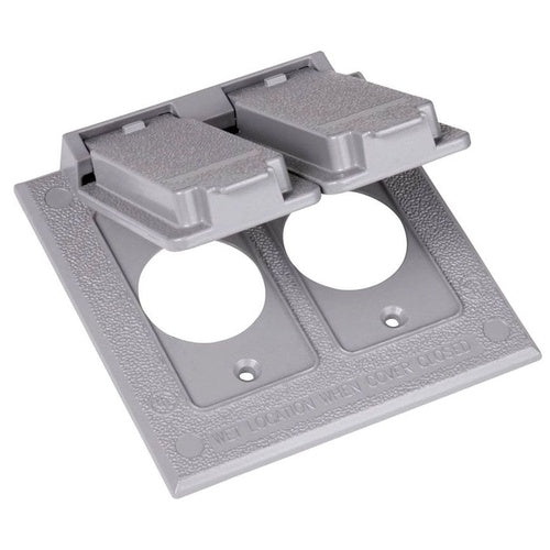 Crouse-Hinds TP7220 2-Gang Weatherproof Combo Cover