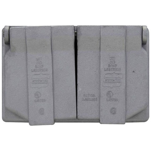 Crouse-Hinds WLRD1 Alum Duplex Receptacle Cover