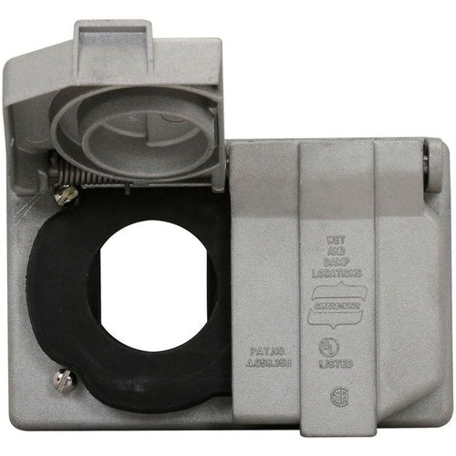 Crouse-Hinds WLRD-6-15 Alum Duplex Receptacle Cover