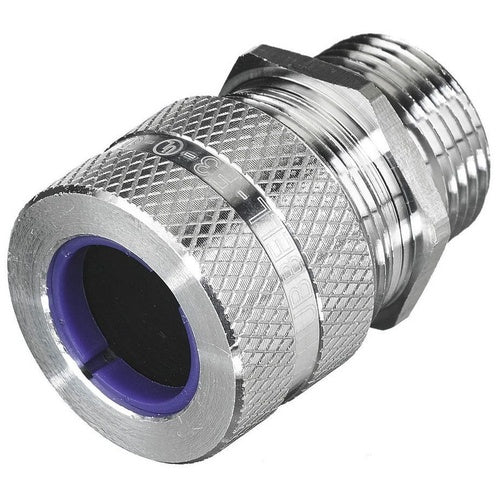 Hubbell SHC1038 Cord Connector, Straight Male, .75-.88