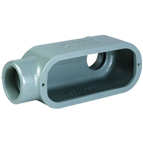 Killark LB38 Conduit Body,LB-Type Gray Iron 1"