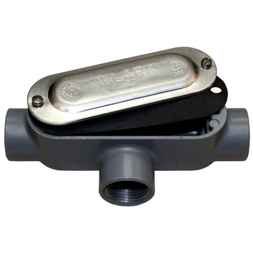Killark OT-3CG 1" Aluminum T-Type Conduit Body