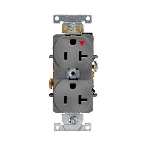 Leviton 5362-IGG Isolated Ground Gray Duplex Receptacle-N5 20R