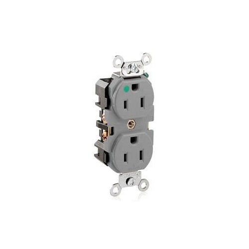 Leviton 8200-GY 15A 125V Hospital Receptacle