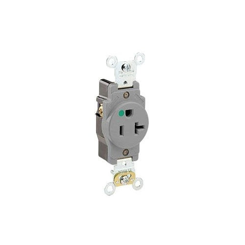 Leviton 8310-GY 20A 125V Hospital Receptacle