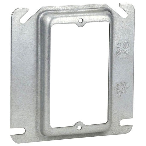 Crouse-Hinds TP484 4" Square 1-Gang 1/2D Switch Ring