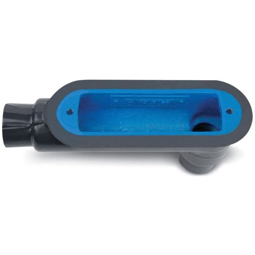 Ocal BLB10-G PVC Coated Mogul Conduit Body 4" Gray
