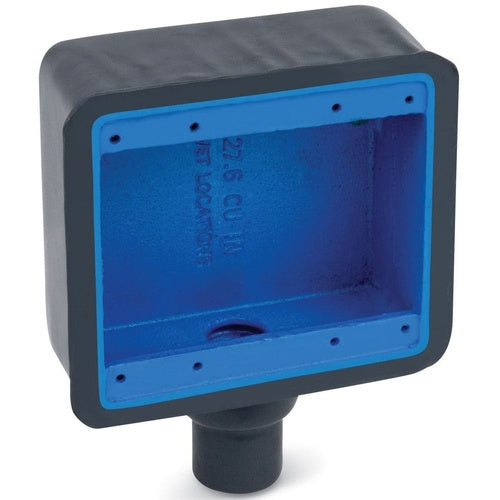 Ocal FS22-G Shallow Box 2-Gang 1-Hub 3/4" Gray
