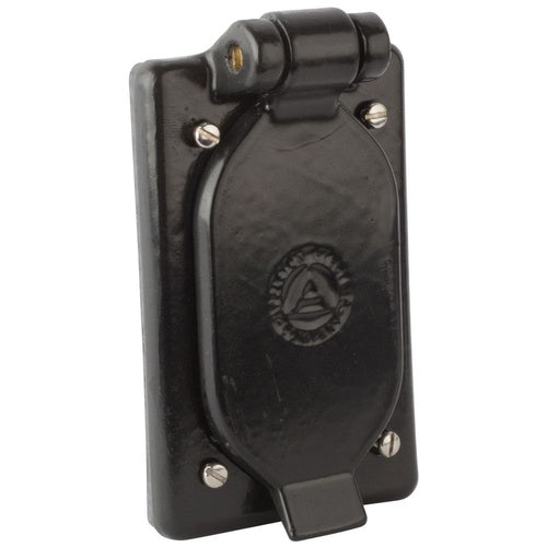 Ocal FSK1VDR-G FS/FD Duplex Receptacle Cover 1-Gang Aluminum Gray