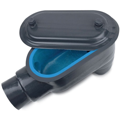 Ocal LB777-G Conduit Body LB-Shape Form-7, 2-1/2" Gray