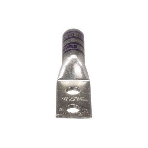 Panduit LCC4/0-38D-X Copper Lug 2-Hole 4/0Awg 3/8 Stud 1 Pkg 10
