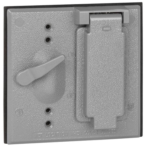 Red Dot 2CCTD 2-Gang Weatherproof Receptacle & Switch Cover