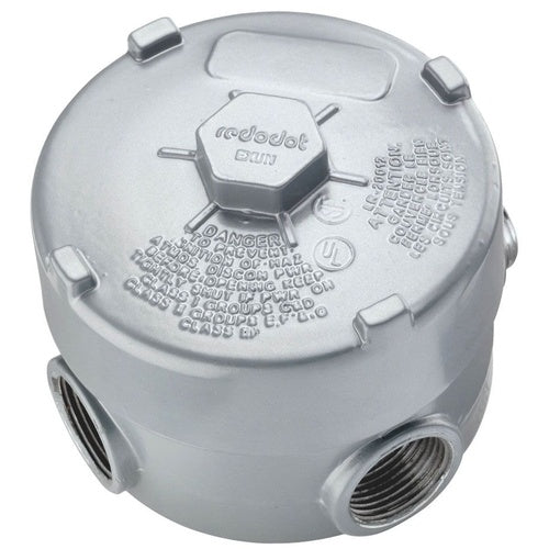Red Dot EXUN-1 1/2" Explosion-Proof Round Conduit Box