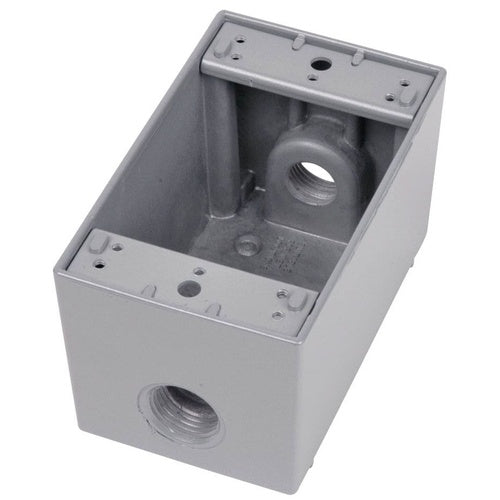 Red Dot IHD3-1 1-Gang Weatherproof Box w/3 1/2" Hubs
