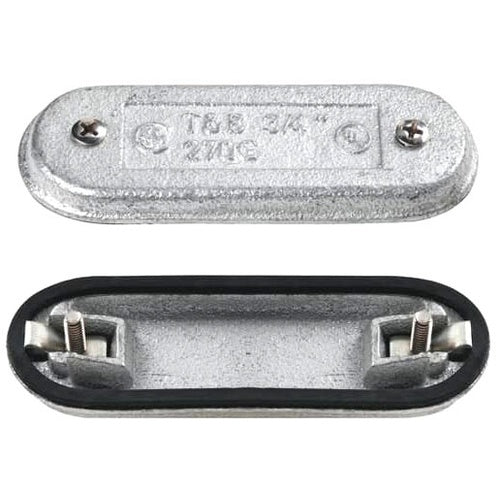 T&B 280F 3/4" Cast Cover, Gray Iron, Form 8
