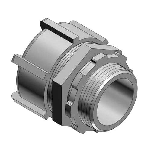 T&B 5236AL 1-1/2" Straight Liquidtight Non-Insulated Connector Aluminum